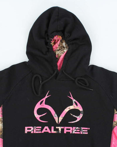 Vintage Y2K Women's Real Tree Pink Camouflage Logo Hoodie - M