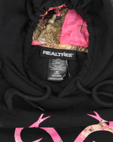 Vintage Y2K Women's Real Tree Pink Camouflage Logo Hoodie - M