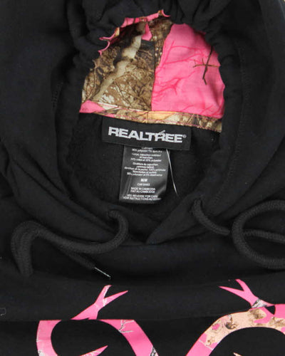Vintage Y2K Women's Real Tree Pink Camouflage Logo Hoodie - M
