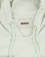 Vintage Y2K Women's Guess Spell Out Cropped Hoodie - M