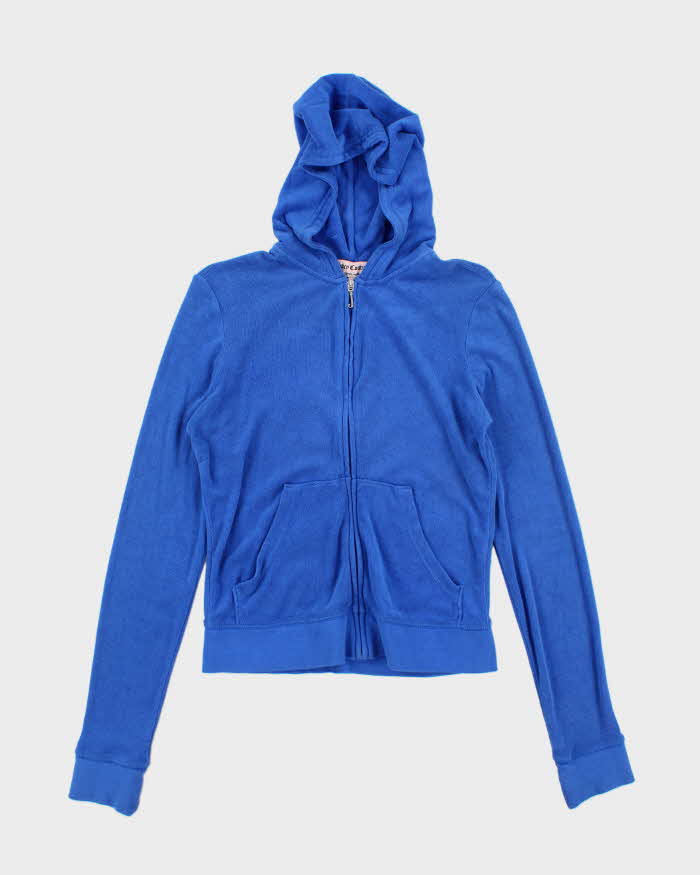 Vintage Y2k 00s Juicy Couture Towelling Zip-Up Hoodie - M