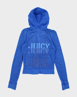 Vintage Y2k 00s Juicy Couture Towelling Zip-Up Hoodie - M