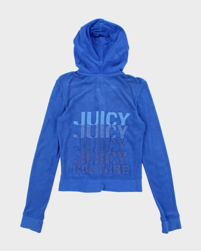 Vintage Y2k 00s Juicy Couture Towelling Zip-Up Hoodie - M