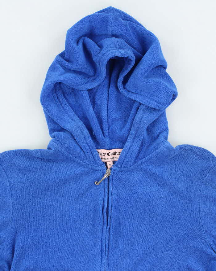 Vintage Y2k 00s Juicy Couture Towelling Zip-Up Hoodie - M
