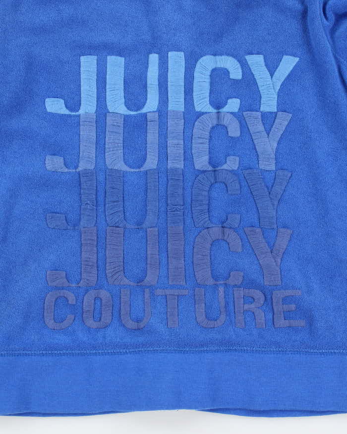 Vintage Y2k 00s Juicy Couture Towelling Zip-Up Hoodie - M