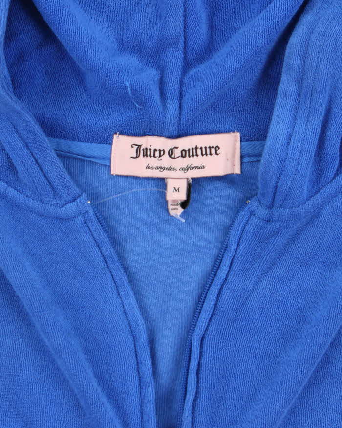 Vintage Y2k 00s Juicy Couture Towelling Zip-Up Hoodie - M