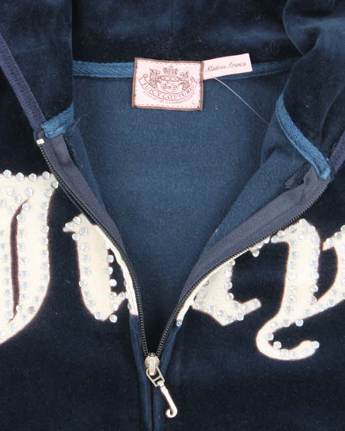 Vintage Y2k 00s Juicy Couture Zip-Up Hoodie - L