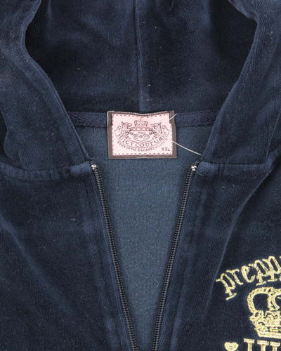 Vintage Y2k 00s Juicy Couture Zip-Up Hoodie - XXL