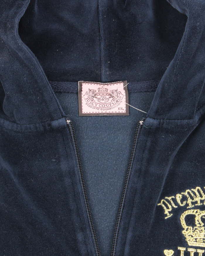 Vintage Y2k 00s Juicy Couture Zip-Up Hoodie - XXL