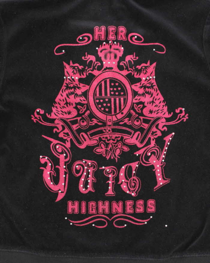 Vintage Y2k 00s Juicy Couture Zip-Up Hoodie - L