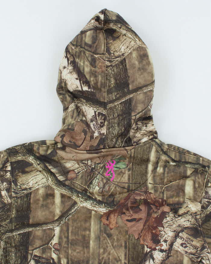 Vintage Y2K Women's Browning Camouflage Hoodie - S