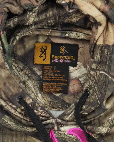 Vintage Y2K Women's Browning Camouflage Hoodie - S