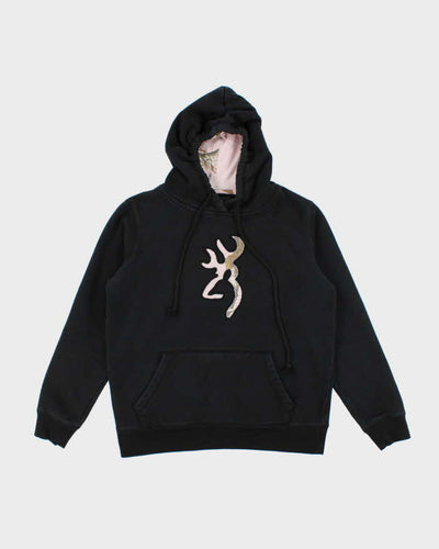 Vintage Y2K Browning Pink Camouflage Logo Hoodie - M