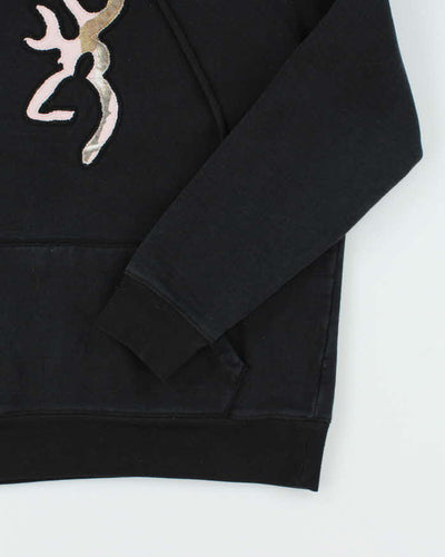 Vintage Y2K Browning Pink Camouflage Logo Hoodie - M