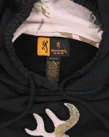 Vintage Y2K Browning Pink Camouflage Logo Hoodie - M