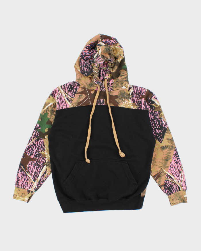 Vintage 2000's Women's Camouflage Hoodie - S