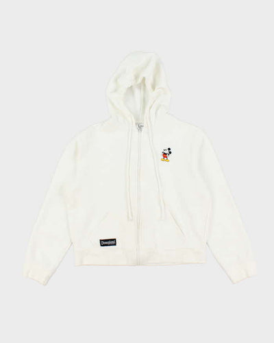 Vintage 2000's Women's Embroidered Mickey Mouse Zip Up Hoodie - L