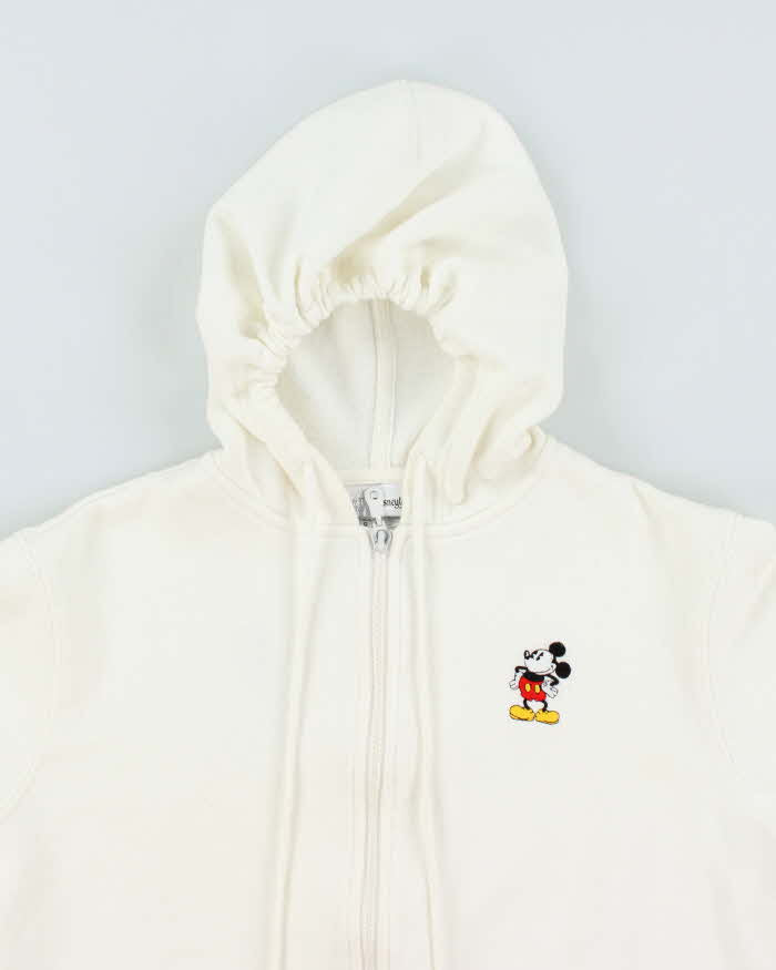 Vintage 2000's Women's Embroidered Mickey Mouse Zip Up Hoodie - L