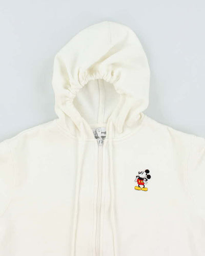 Vintage 2000's Women's Embroidered Mickey Mouse Zip Up Hoodie - L