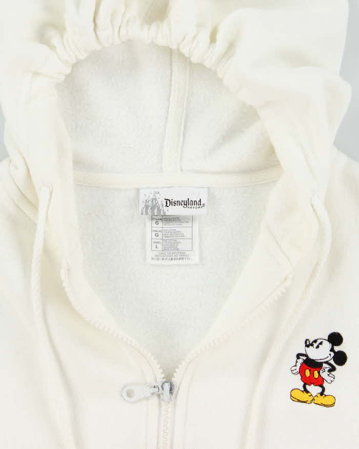 Vintage 2000's Women's Embroidered Mickey Mouse Zip Up Hoodie - L