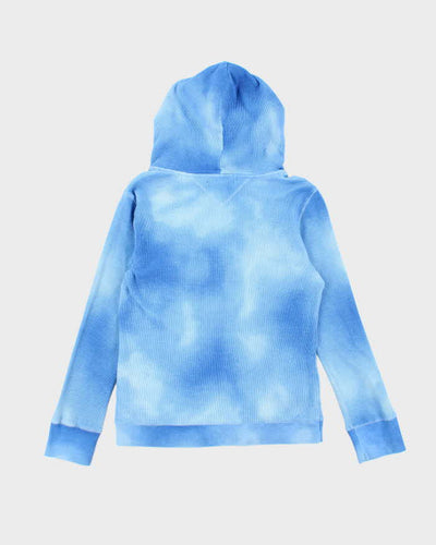 Vintage Y2K Women's Ralph Lauren Faded V-Neck Hoodie - M