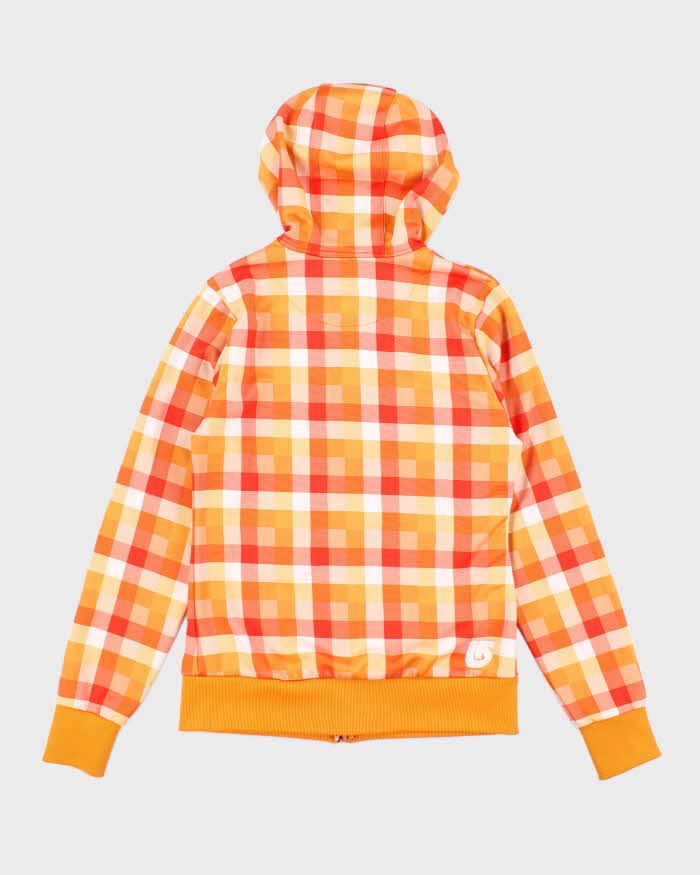 Vintage Y2k 00s Burton Checked Zip-Up Hoodie - M