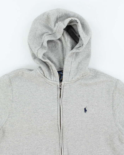 Vintage Women's Ralph Lauren Lightweight Zip Up Hoodie - L