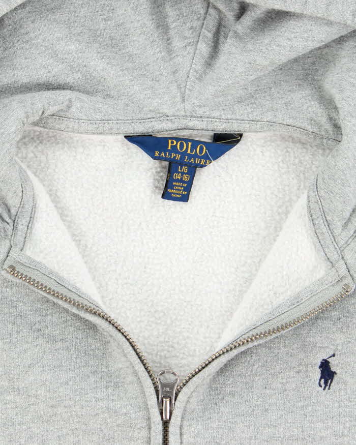 Vintage Women's Ralph Lauren Lightweight Zip Up Hoodie - L