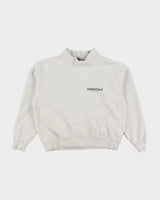 Vintage Essentials High Neck Spell Out Sweatshirt - S