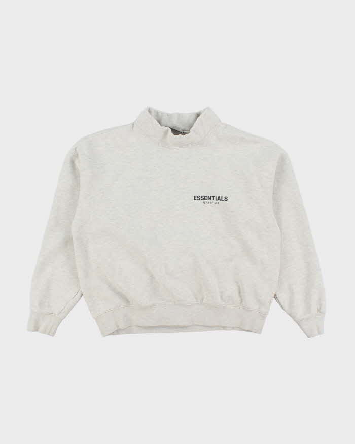 Vintage Essentials High Neck Spell Out Sweatshirt - S