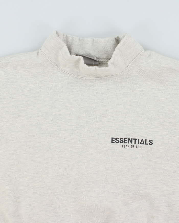 Vintage Essentials High Neck Spell Out Sweatshirt - S
