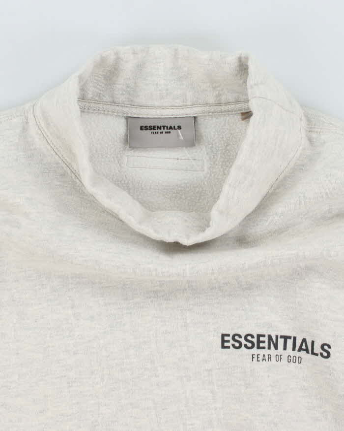 Vintage Essentials High Neck Spell Out Sweatshirt - S