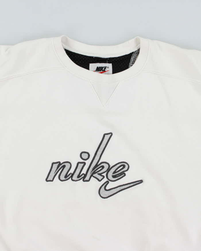Vintage Y2K Nike Embroidered Logo Boxy Sweatshirt - M