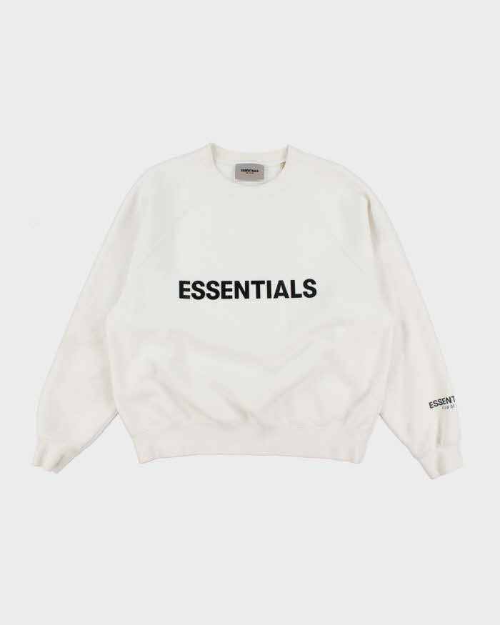 Essentials Fear of God Spell Out Boxy Sweatshirt - XS