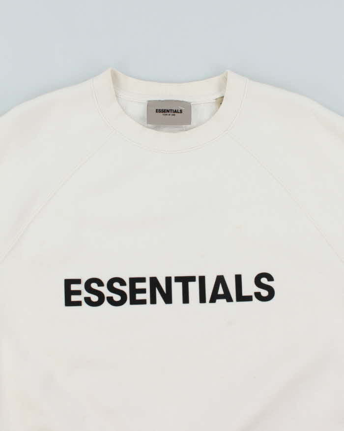 Essentials Fear of God Spell Out Boxy Sweatshirt - XS