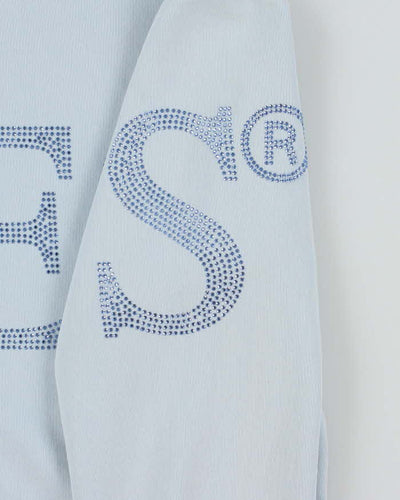 Vintage Y2K Guess Sequinned Wrapped Logo Sweatshirt - L