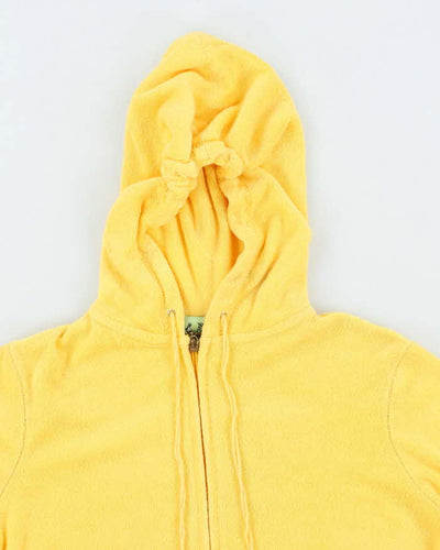 Vintage Y2K Juicy Couture Flower Embroidered Zip Up Hoodie - L