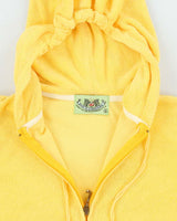 Vintage Y2K Juicy Couture Flower Embroidered Zip Up Hoodie - L