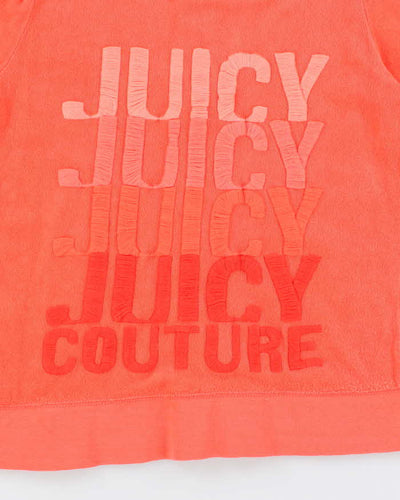 Vintage Y2K Juicy Couture Embroidered Zip Up Hoodie - S
