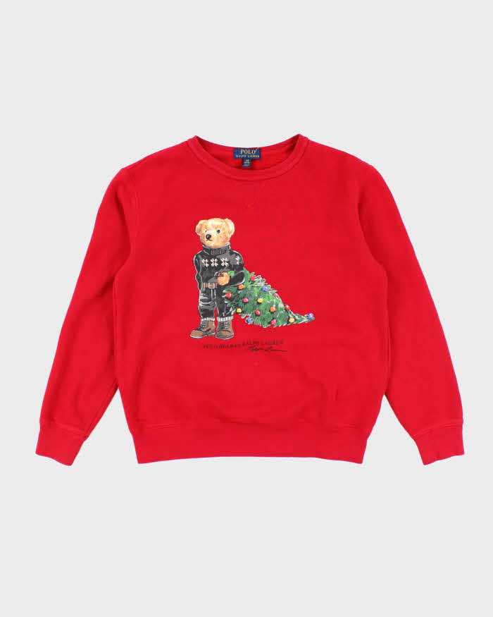 Vintage 2000's Ralph Lauren Winter Polo Bear Sweatshirt - L