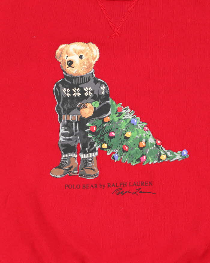 Vintage 2000's Ralph Lauren Winter Polo Bear Sweatshirt - L