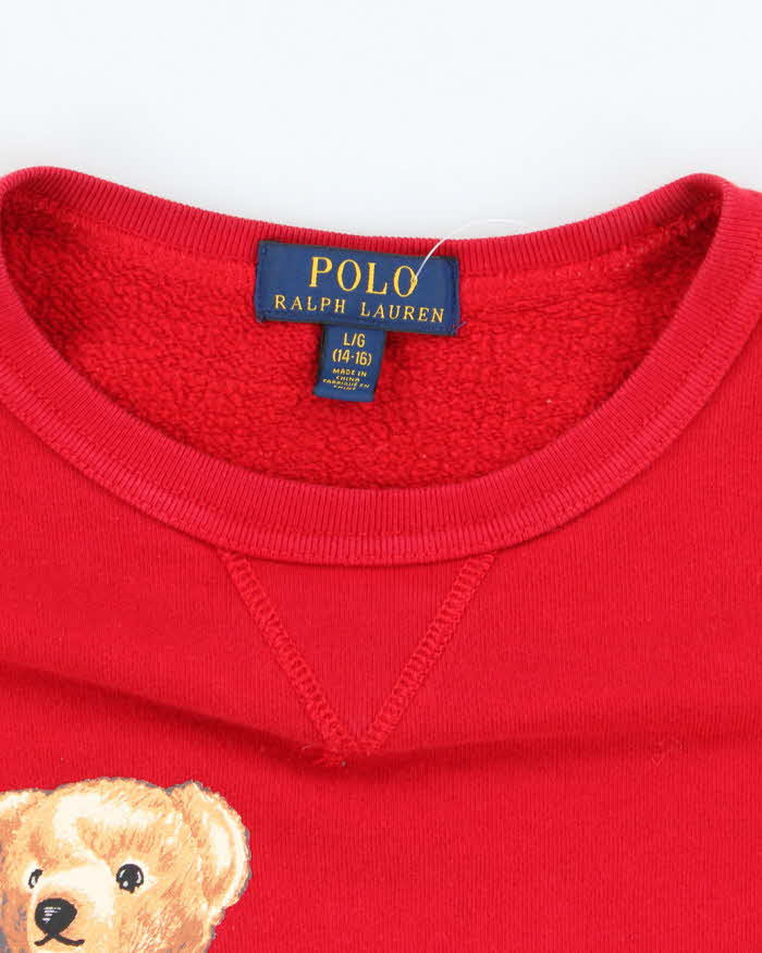 Vintage 2000's Ralph Lauren Winter Polo Bear Sweatshirt - L