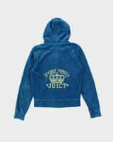 Vintage Y2K Juicy Couture Embroidered Zip Up Hoodie - M