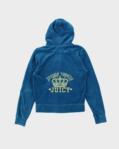 Vintage Y2K Juicy Couture Embroidered Zip Up Hoodie - M