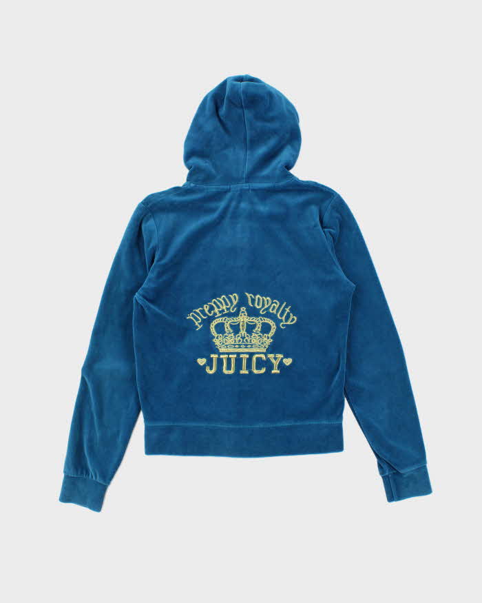 Vintage Y2K Juicy Couture Embroidered Zip Up Hoodie - M