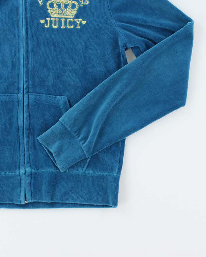Vintage Y2K Juicy Couture Embroidered Zip Up Hoodie - M
