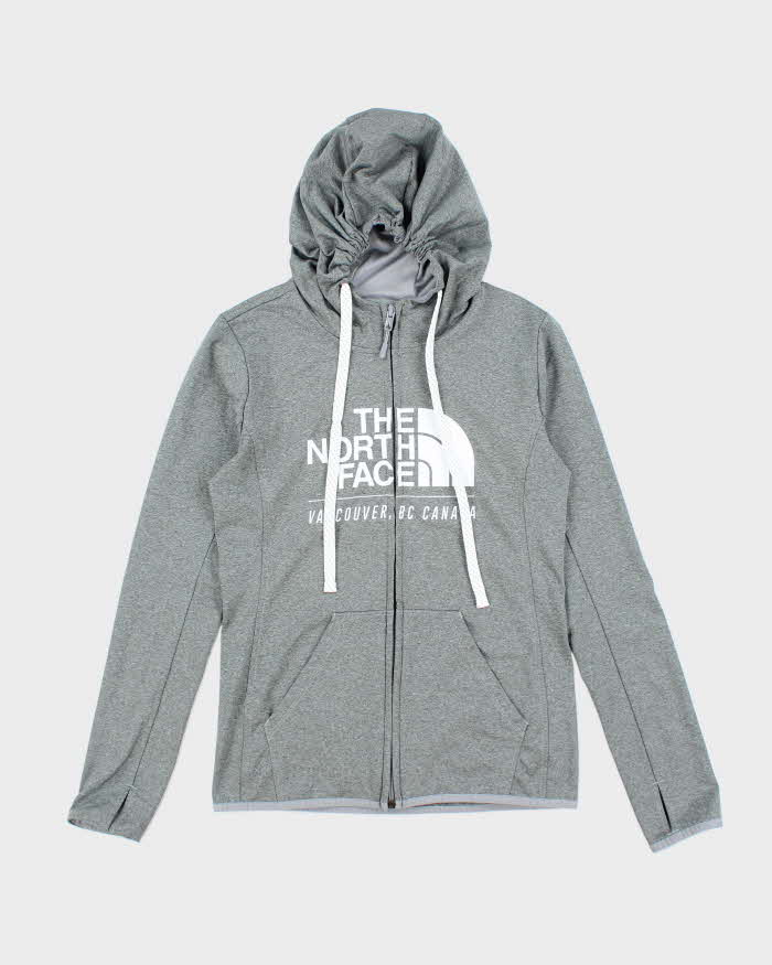 Women's The North Face Grey Zip Up Hoodie - S