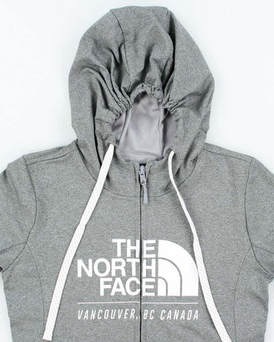 Women's The North Face Grey Zip Up Hoodie - S