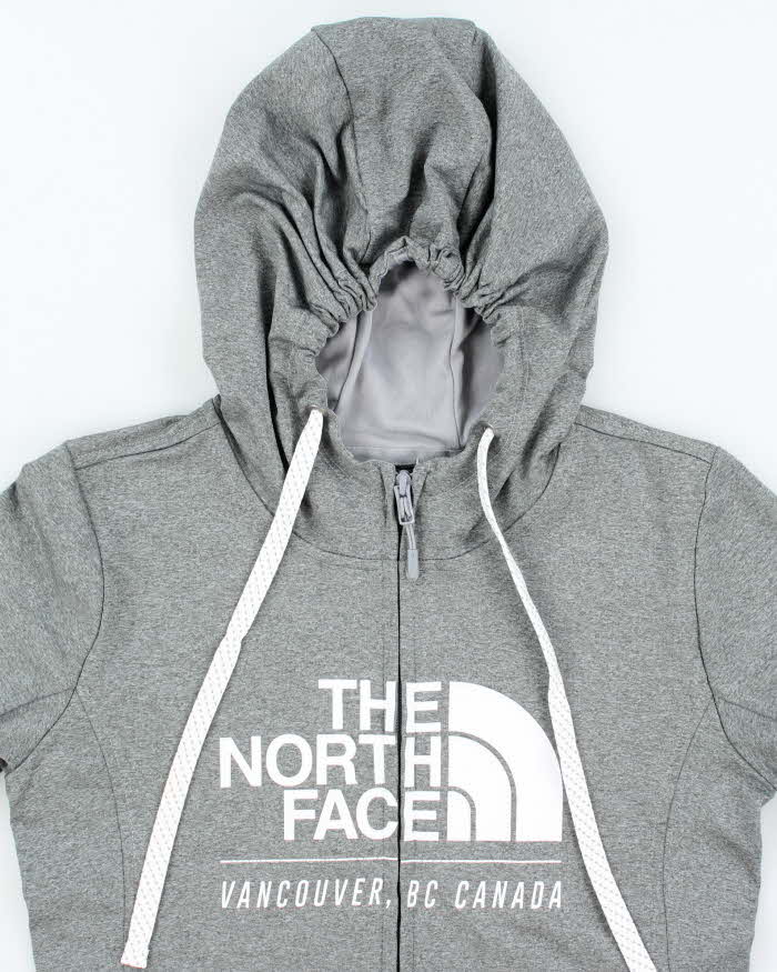 Women's The North Face Grey Zip Up Hoodie - S