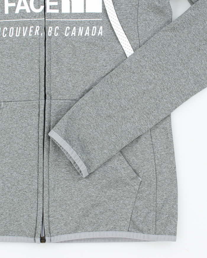 Women's The North Face Grey Zip Up Hoodie - S